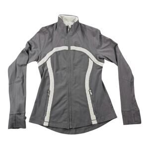 Lululemon Define Jacket Womens 6-8 Gray Zip Athletic Yoga (See Measurements)